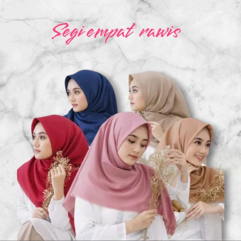 Hijab segi empat saudia rawis | jilbab segi empat saudia rawis | kerudung saudia rawis | hijab saudi