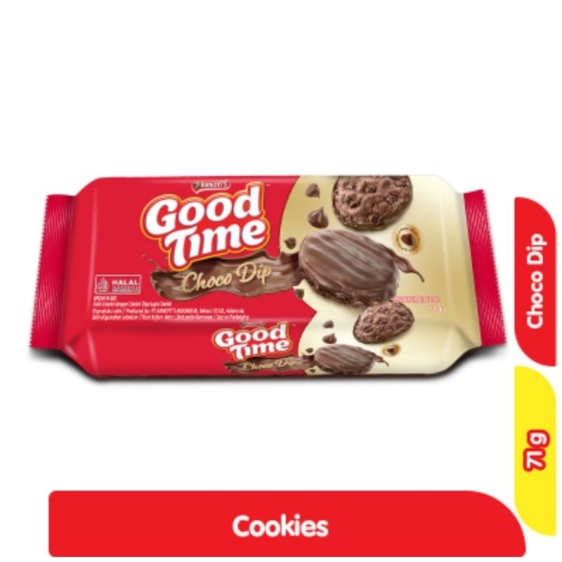 

Good Time Choco Dip Cookies Chocochips 71 g