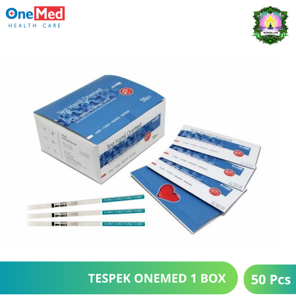 Onemed Tespek Alat Uji Kehamilan Hamil Strip 1 Box isi 50 Pcs