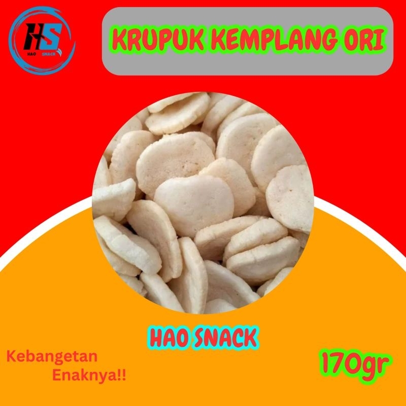 

Kerupuk Kemplang/Kerupuk Palembang Asin Gurih/Kepuruk Kemplang Pedas/Snack Murah