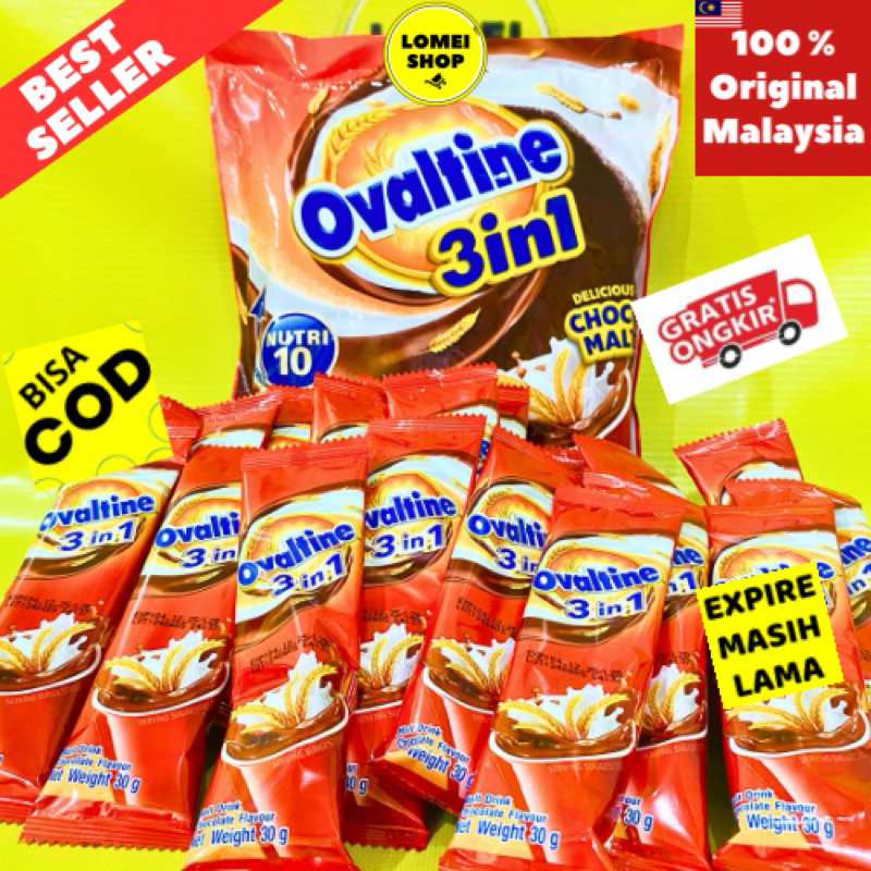 

Ovaltine 3 in 1 Malaysia Thailand isi 20 Stick / Ovaltine Malaysia / Ovaltine Thailand