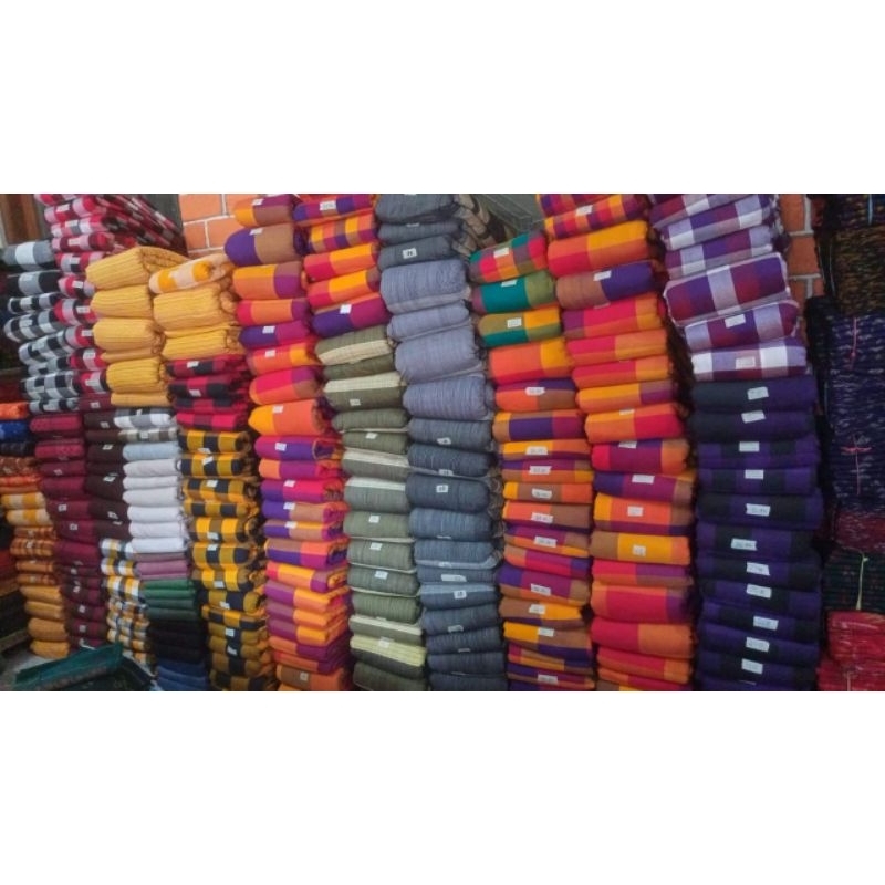 KAIN POLENG BALI KOTAK 15 CM / BAHAN SAPUT / KAIN BALI LEMBARAN MURAH