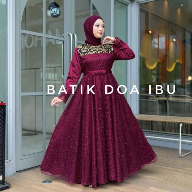 Baju couple pasangan lebaran couple keluarga gamis couple keluarga gaun couple ibu anak gamis brukat