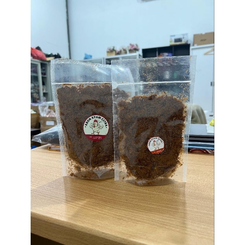 

Abon ayam Citra kemasan 100gr, 200gr, 500gr