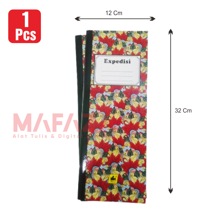 

[1 Pcs] Buku Expedisi Standard Garis Merah Polos 90 Lembar 180 Lembar Karton HardCover