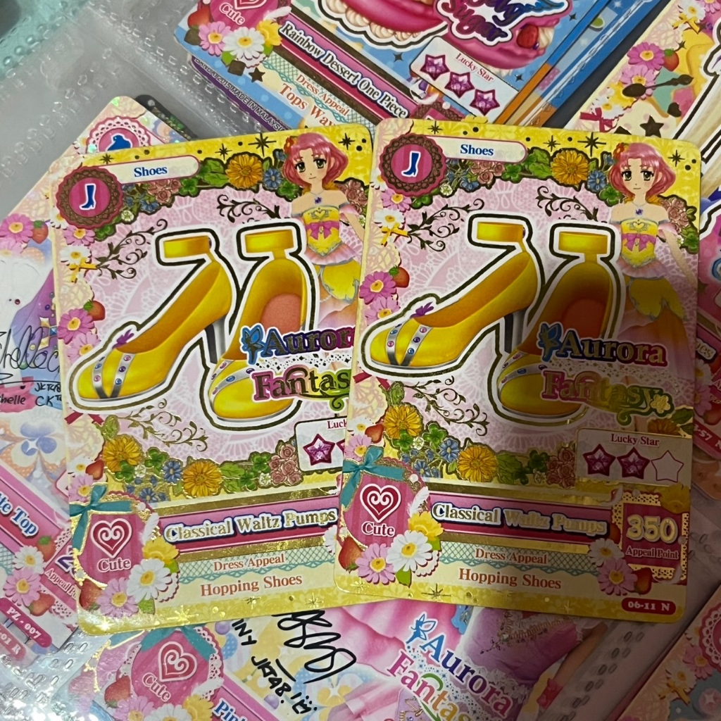[ aikatsu card official kartu aurora fantasy shoes classical waltz pump ]