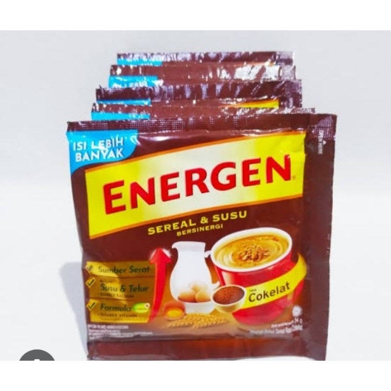 

Energen coklat 1 renteng sereal cereal/10 Pcs/Shope Indonesia