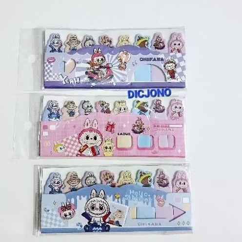 

Sicky Notes Motif Labubu 8 in 1 / Tempelan Kertas Catatan karakter