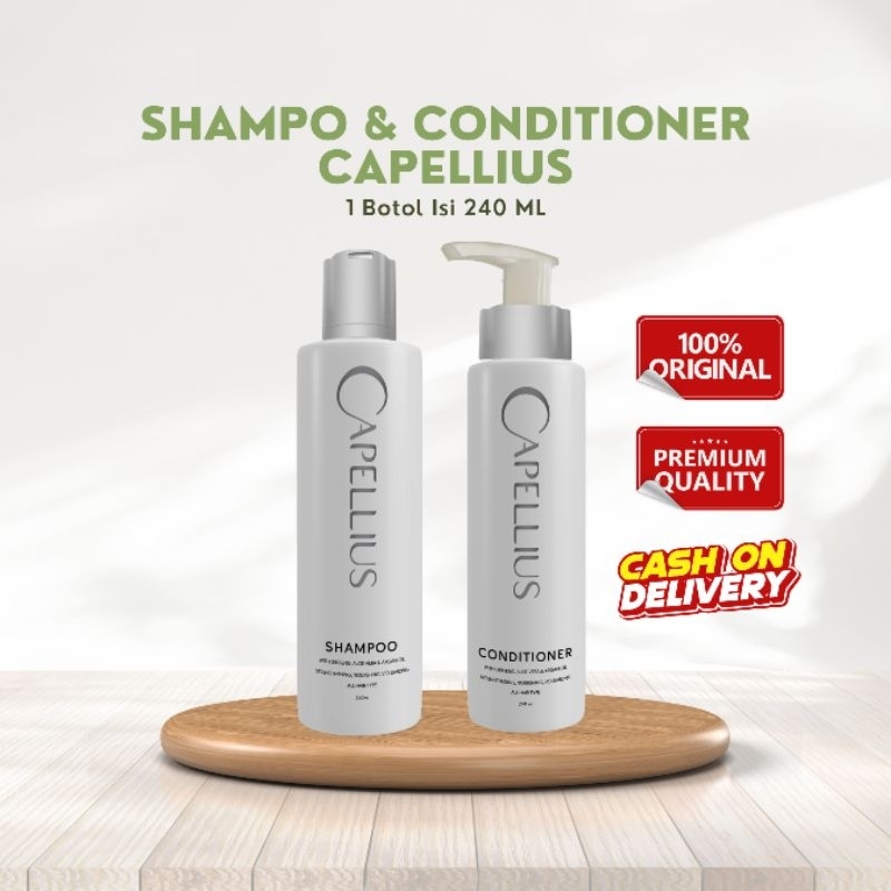 TIENS Shampo dan Conditioner Capellius Tiens 240 ML - Penumbuh Penguat Rambut Anti Ketombe