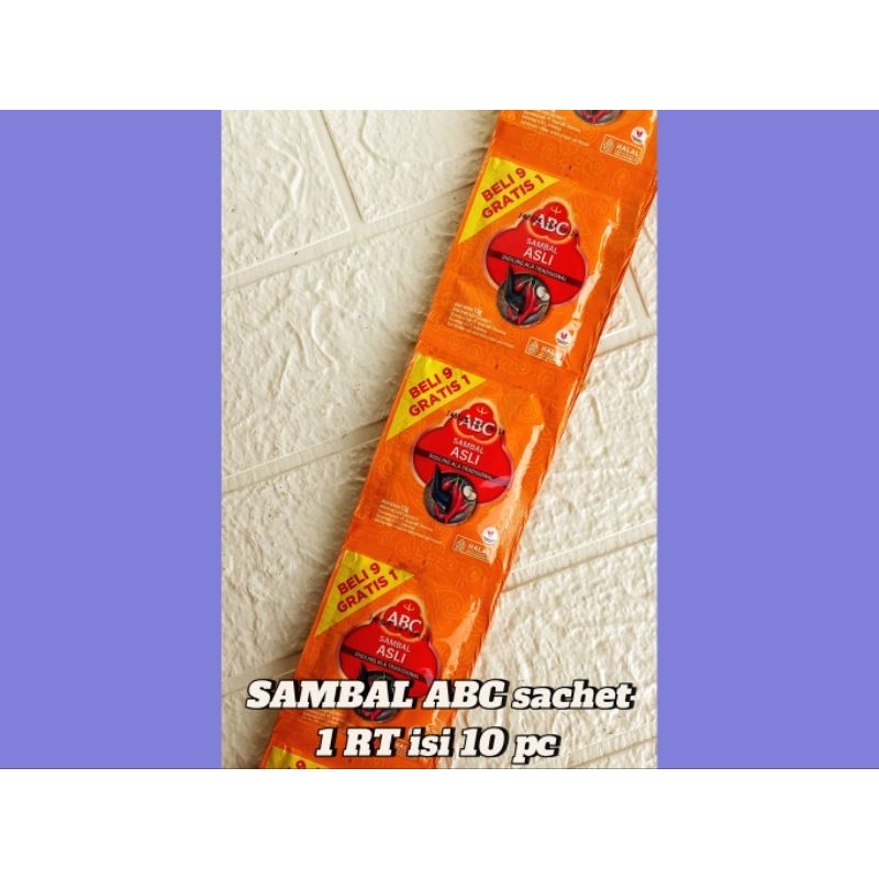 

Saos Sambal ABC 1 renteng isi 10sachet
