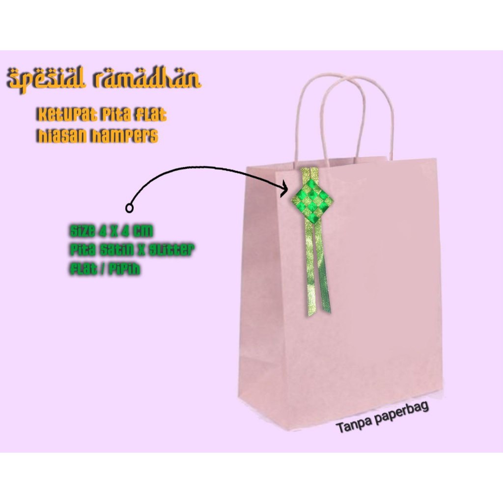 

ketupat pita hampers / ketupat ribbon flat