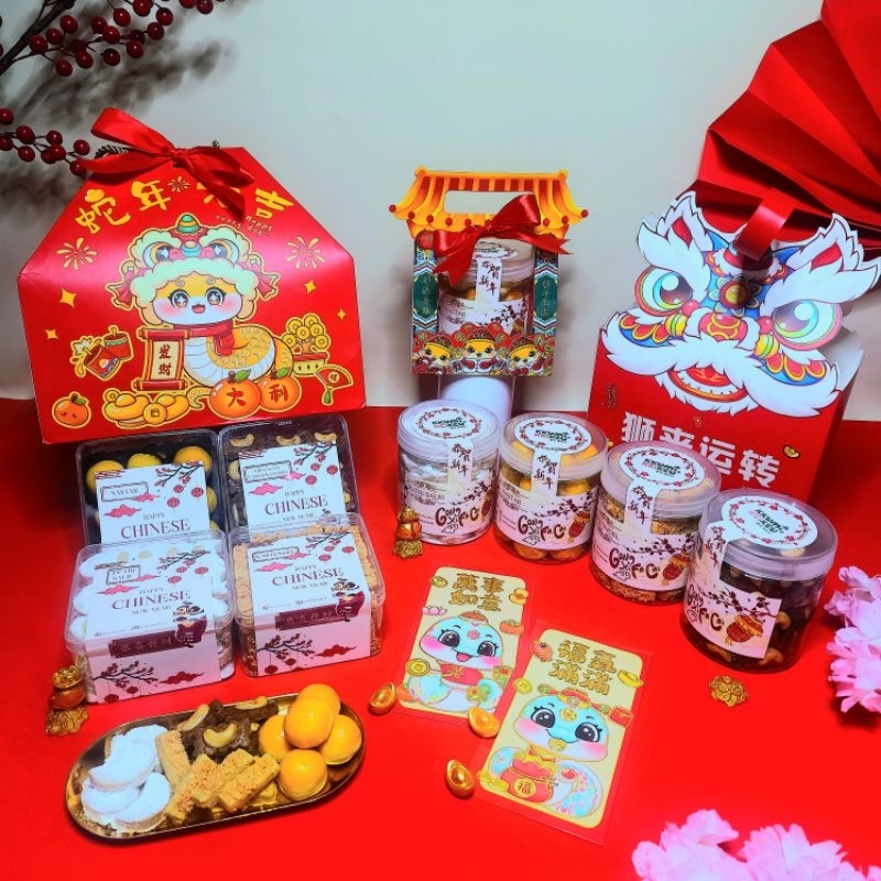 

Hampers CNY Imlek Kue Kering Nastar Putri Salju Kastengel Chocolate Mete