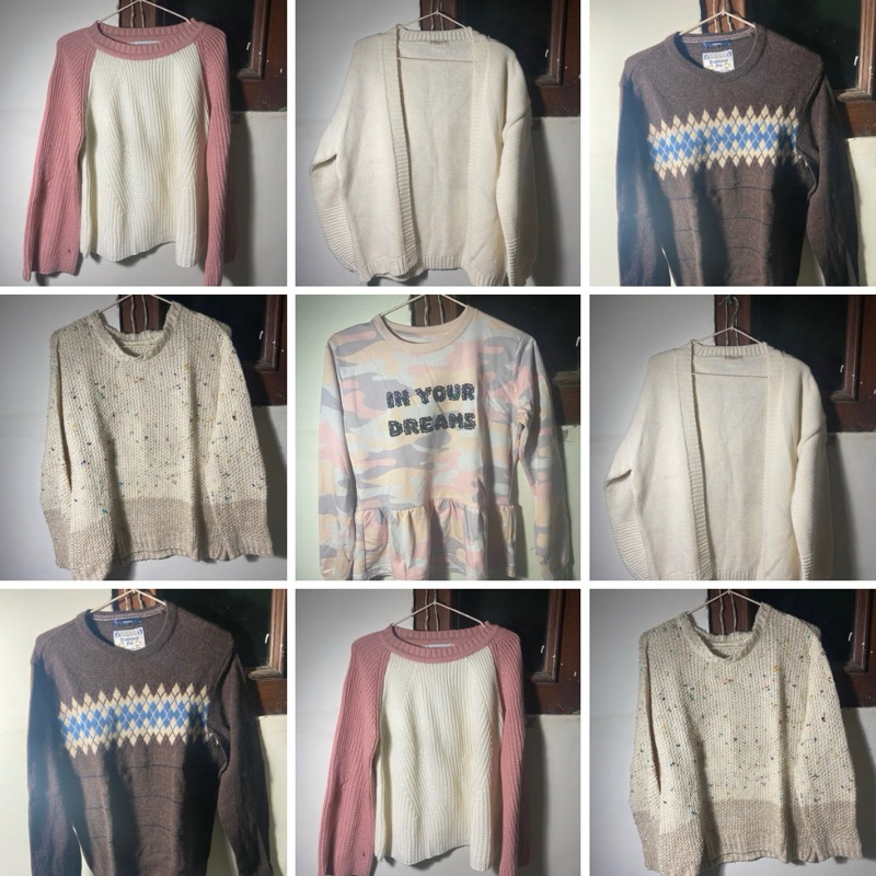 SWEATER RAJUT BERBULU PRELOVED