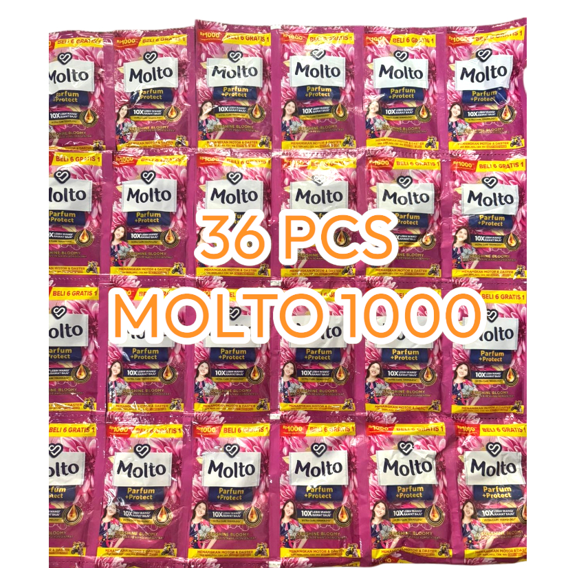 CTY 36 Sachet Molto 1000 Pewangi Dan Pelembut Pakaian