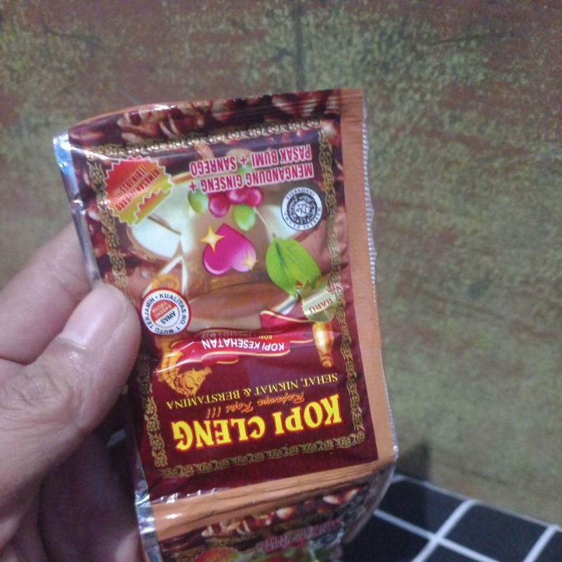 

Paket ecer 1 sachet kopi pilihan cleeng