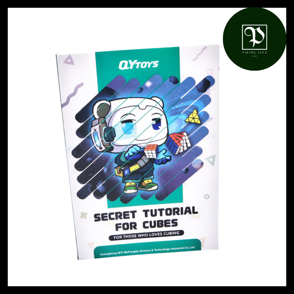 Buku Rumus Rubik CFOP 2x2 3x3 4x4 Merk Qiyi Bahasa Inggris
