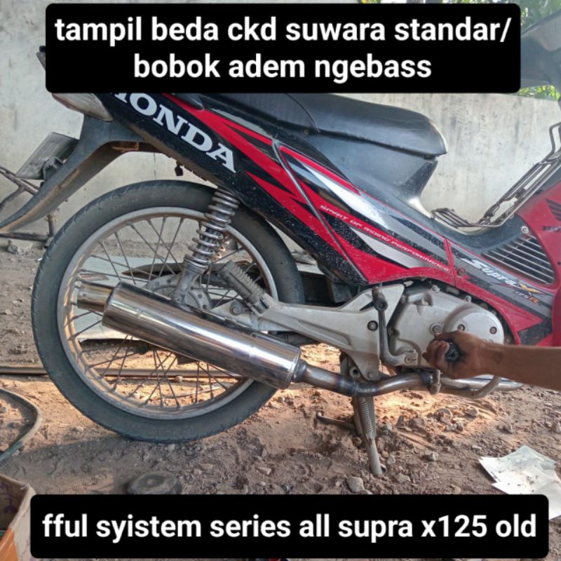 knalpot standar racing Supra x125 old helem/Supra x125 helem ckd cbu termurah terbaru terlaris suwar