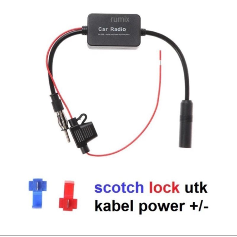 Signal Boster Radio FM - Penguat Signal Radio - Penguat Sinyal Antena Mobil Radio