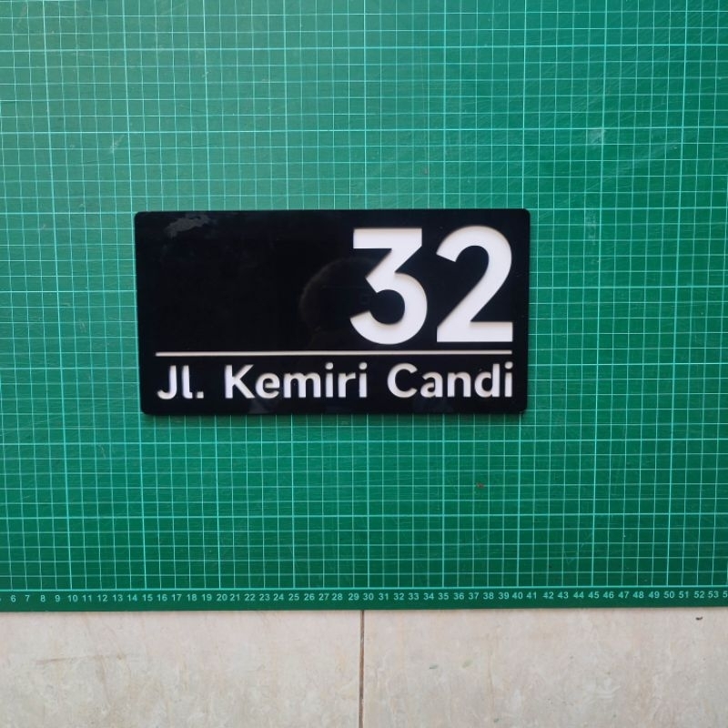 Plat Nomor Rumah Custom