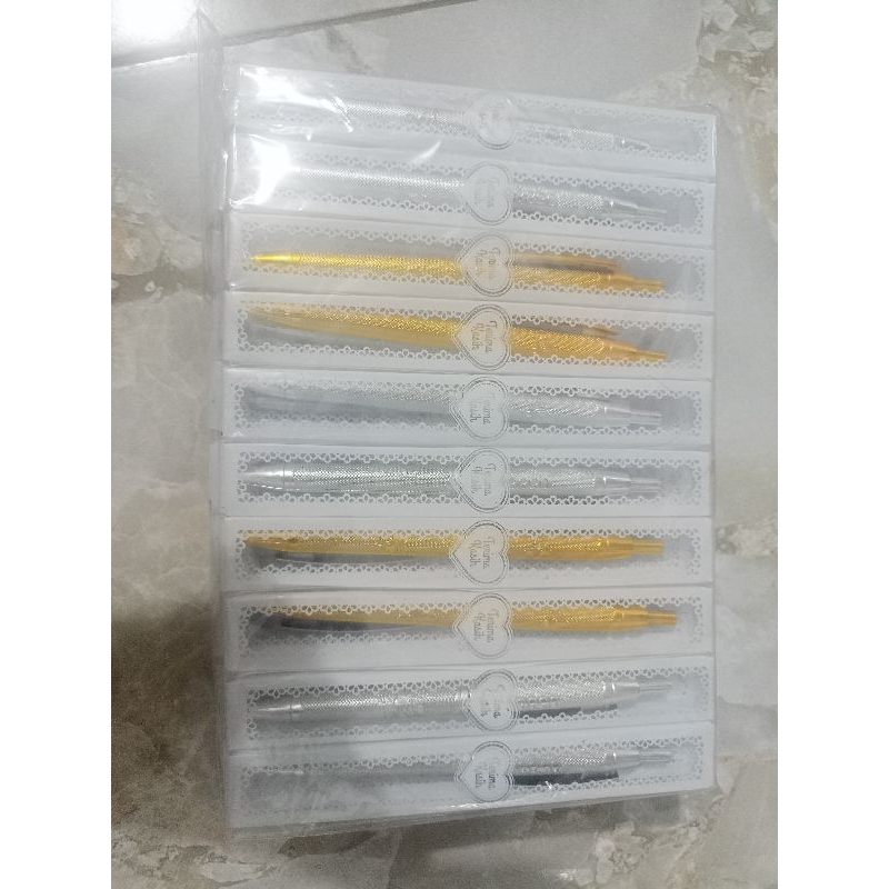 

pulpen emas silver kemas mika