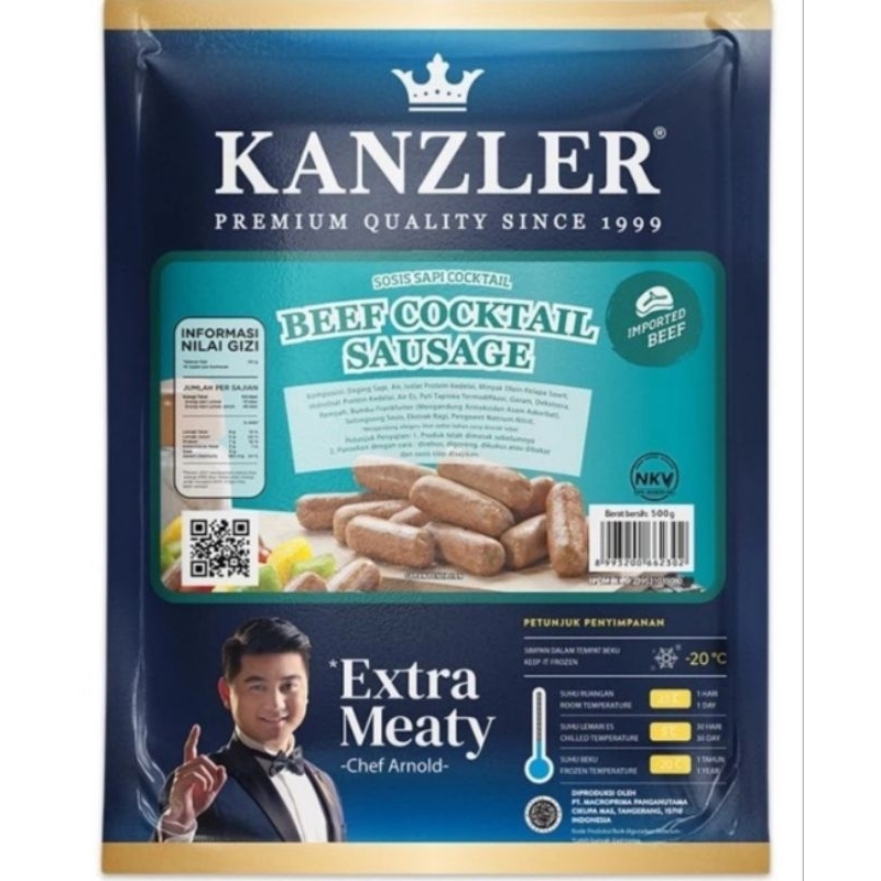 

Kanzler Beef Cocktail Sausage 500 gram