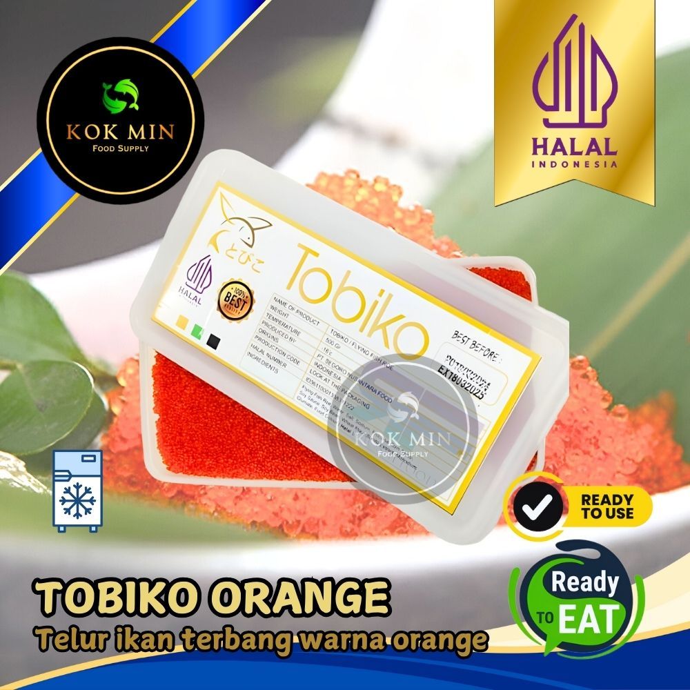 

Tobiko Orange / Telur Ikan Terbang / Flying Fish Roe - 50 gram