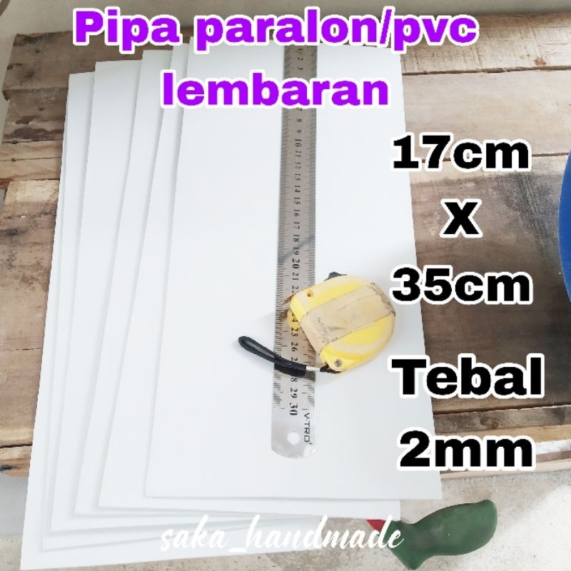 PIPA PARALON/PVC LEMBARAN (17cm X 35cm) TEBAL 2mm