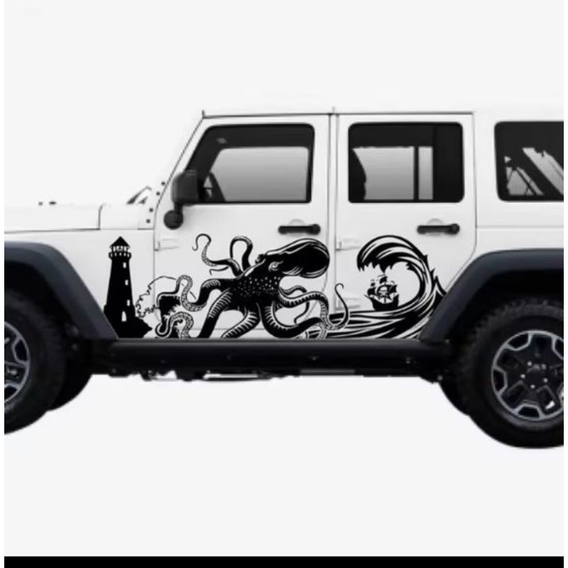 CUTTING STICKER TERBARU MOBIL JEEP, RUBICON, JIMNY, FEROZA, KATANA, DLL