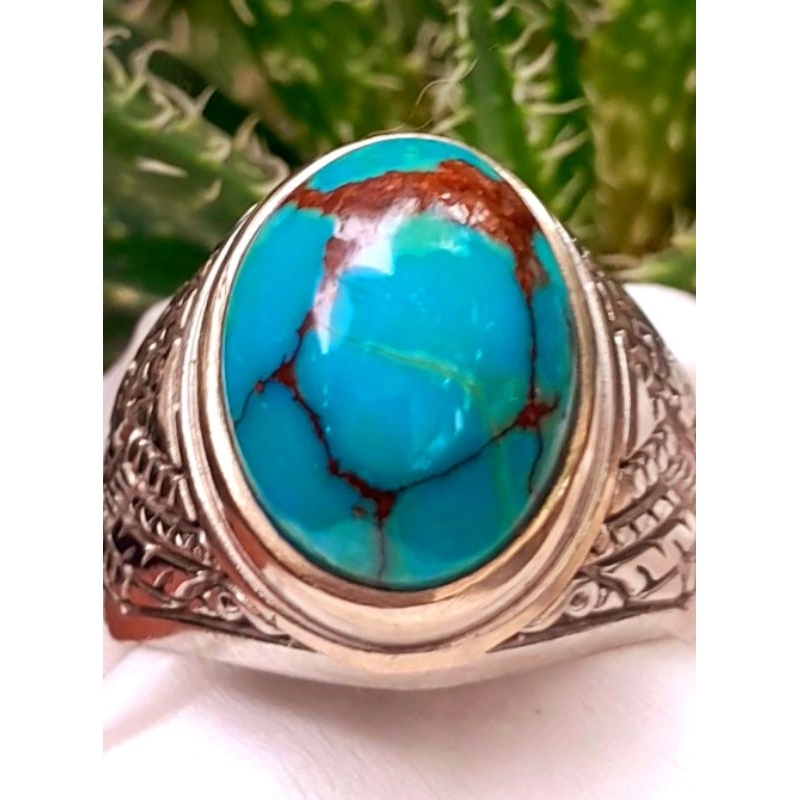 Pirus Persia premium Biru Tosca ceplok kuro urat emas HQ