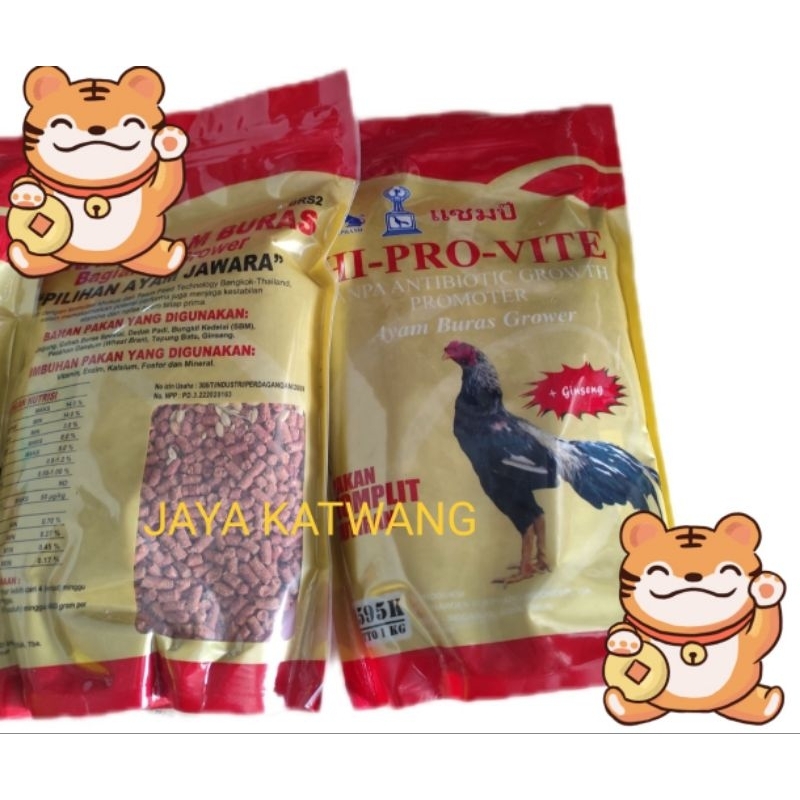 Pakan Ayam Jago 595K Hi Pro Vite Pakan Komplit Ayam Siap Adu