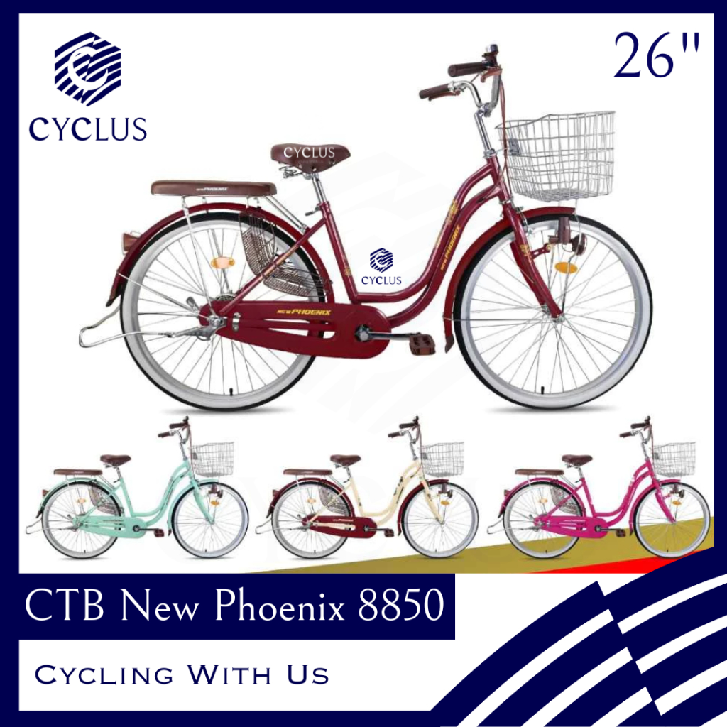 Sepeda Keranjang CTB Citybike Phoenix 8850 26 Inch Anak Dewasa Sepeda Phoenix Single Speed NEW