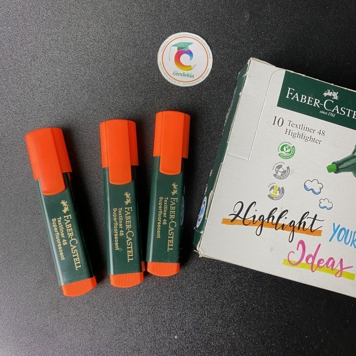 

Highlighter / Textliner 48 / Stabilo Faber Castell Orange / Jingga