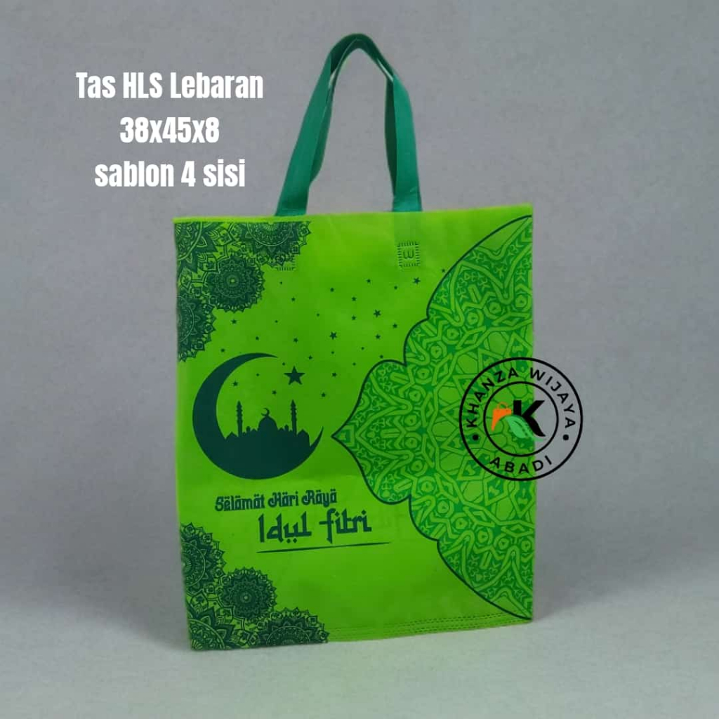 

Goodie bag idul fitri 38x45x8 / tas spunbond lebaran / hampers lebaran / harga lusinan