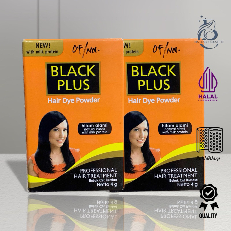 Black Plus Semir Rambut Hitam - Semir Rambut Black Plus Hitam Bubuk