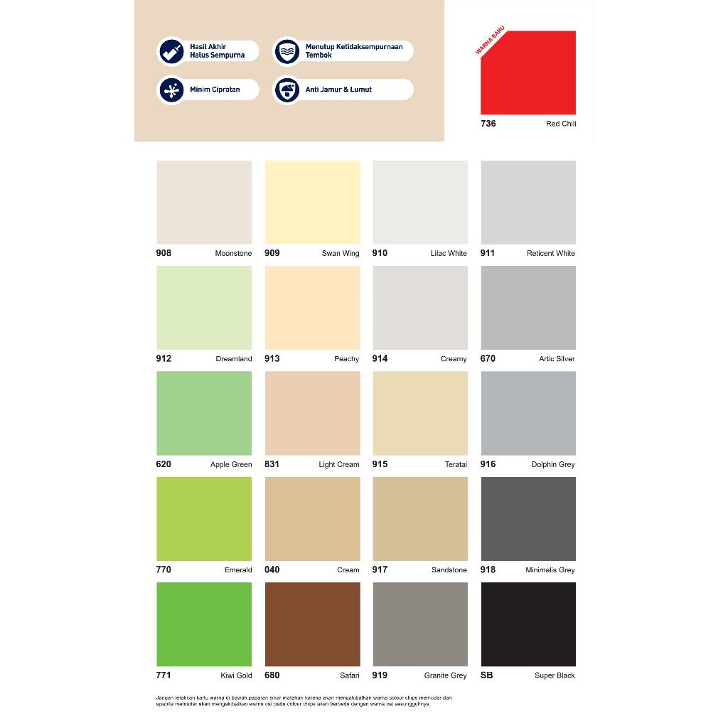 Cat Tembok Exterior dan Interior Avitex Gold Pail