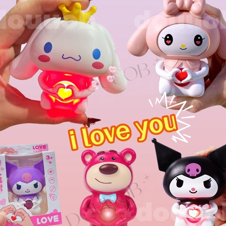 List New 11 Valentine giftReady Versisuara i love you Cinnamoroll Melody Lotso Kuromi Sanrio LED Nig