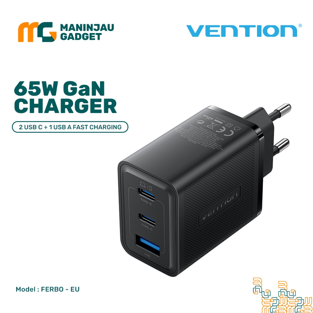 VENTION Adapter GaN Charger 65W FERBO-EU