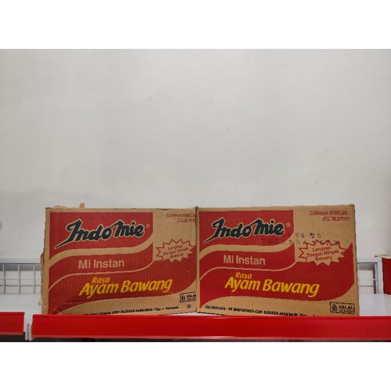 

Indomie Ayam Bawang 1 Dus (1 Dus isi 40 Bungkus)