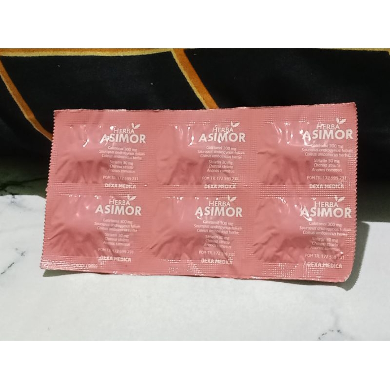 asimor ORIGINAL  pelancar asi booster strip 6 tablet