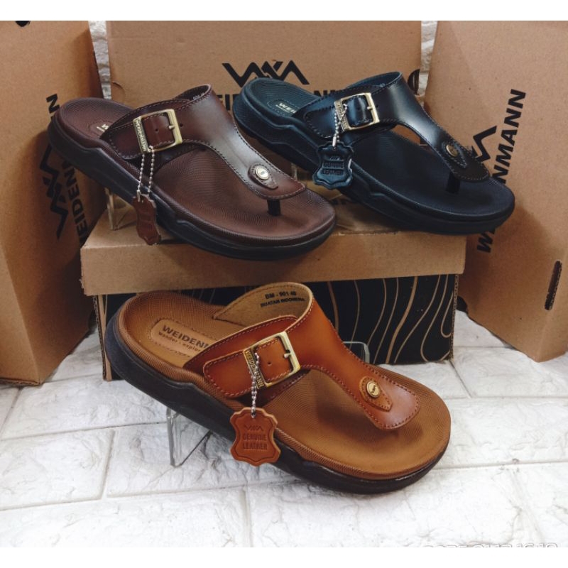 Sandal jepit kulit WEIDENMANN BM 901 terbaru original