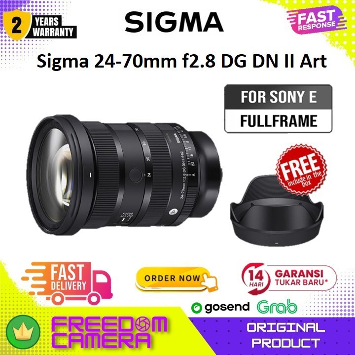 Sigma 24-70mm f2.8 DG DN II Art for Sony E Full Frame Sigma 24-70 mm f/2.8 Sony