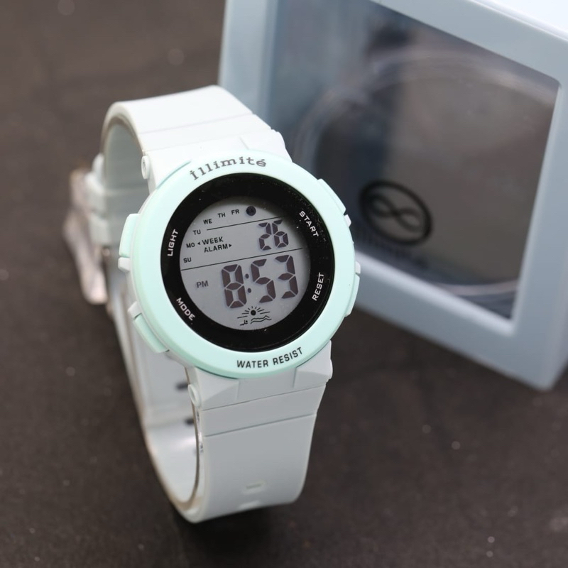 ( BISA COD ) Jam Tangan Wanita ILLIMITE Original Rubber Tali Karet Digital Jam Tangan Fashion Cewek