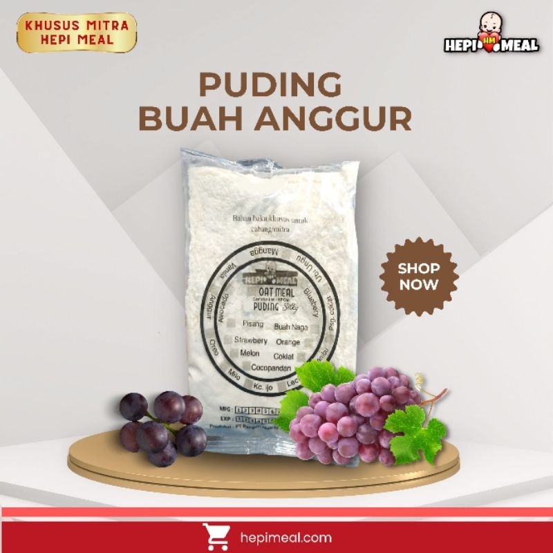 

Pudding susu rasa buah anggur