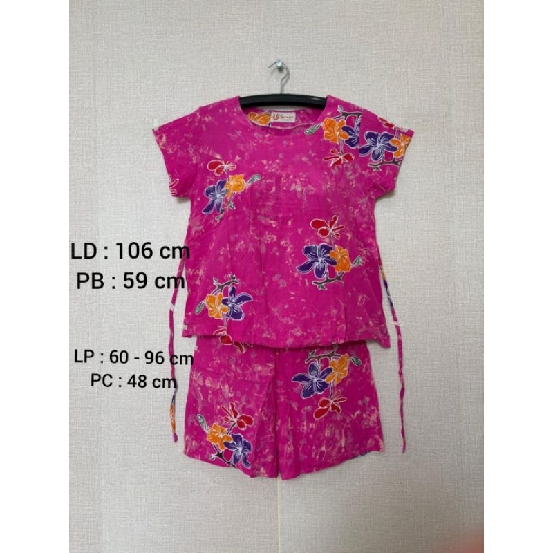 Setelan Sunan dada kerut celana pendek (tali samping)