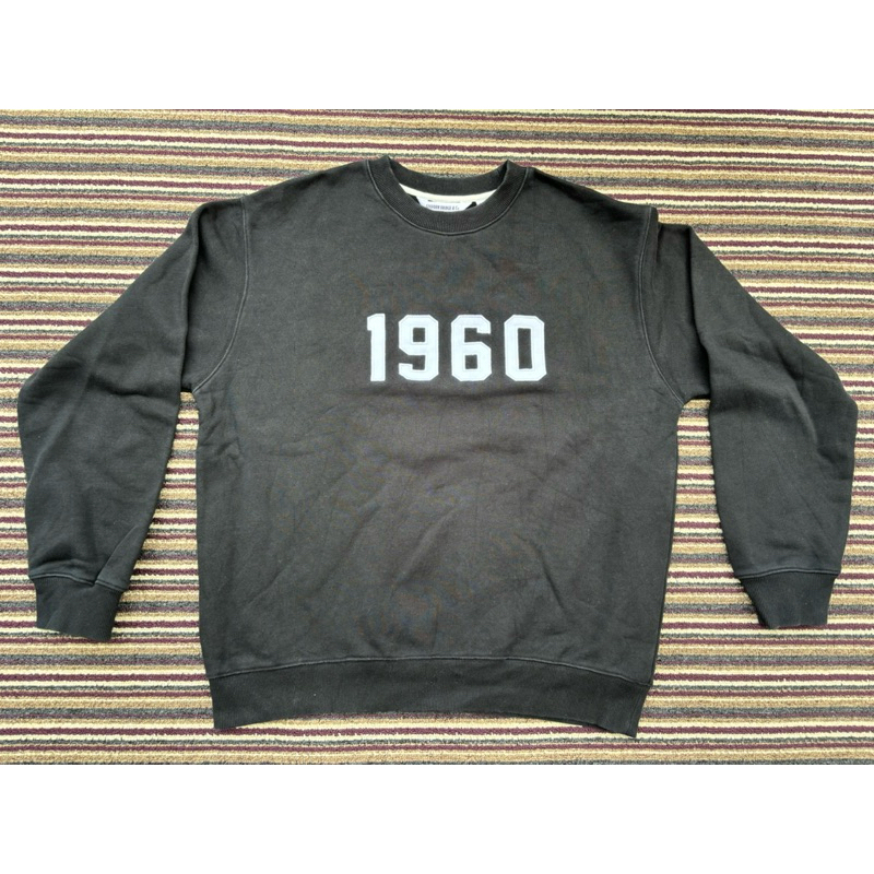 Crewneck Uniform Bridge & Co Original Sweater Black Ori Second Mulus baju brand Bagus cn ukuran L XL