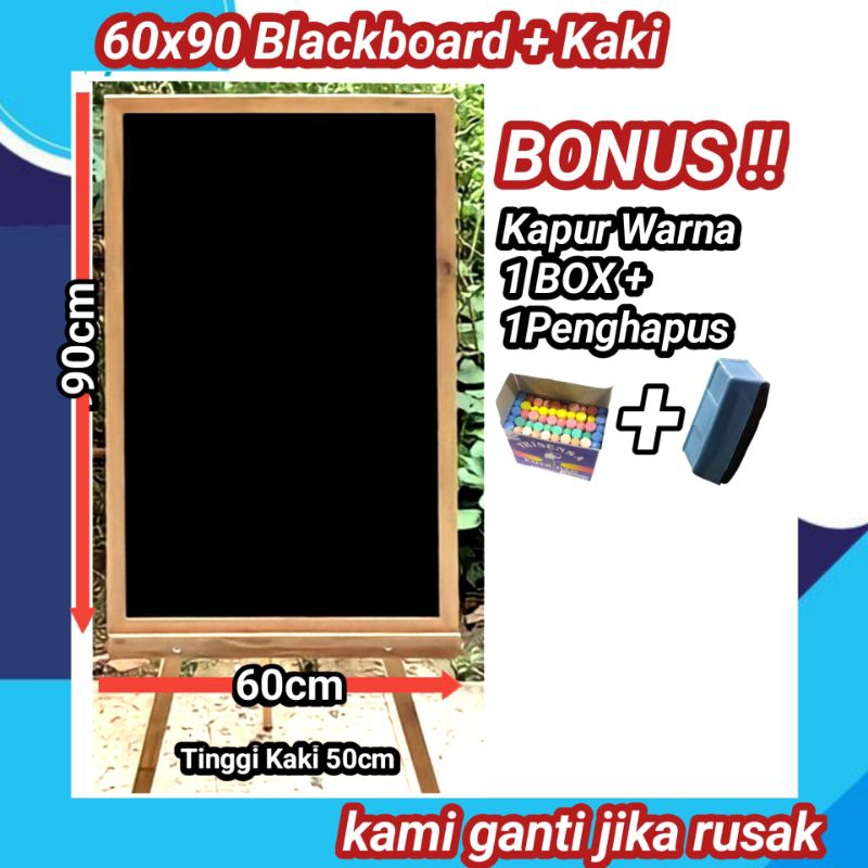 

Papan Tulis Kapur 60x90cm + Standing (Gratis Spidol & Penghapus) Papan Tulis Blackboard/Papan Tulis Hitam/igs8