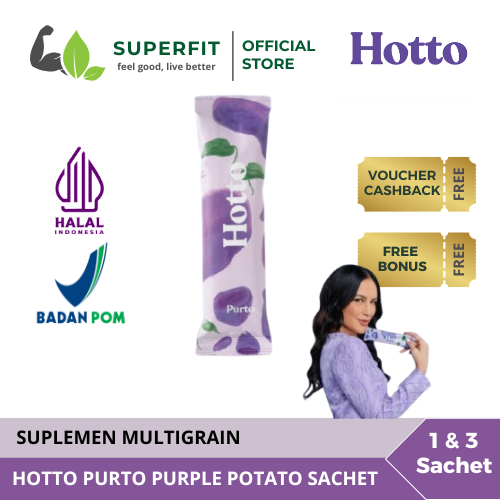 

Hotto Purto Multigrain with Purple Potato 1 / 3 Sachet BPOM