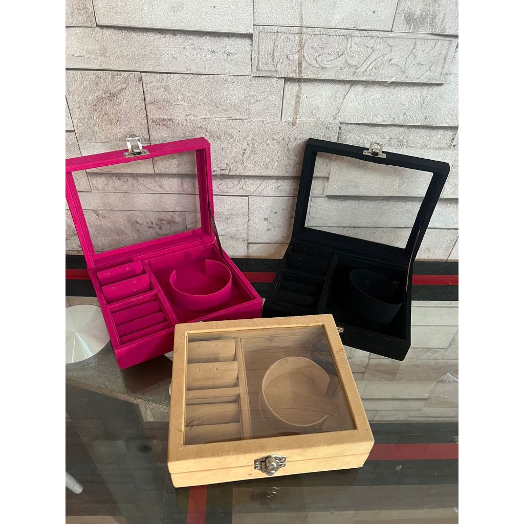 KOTAK / BOX PAKET GELANG CINCIN ANTING DISPLAY PERHIASAN EMAS