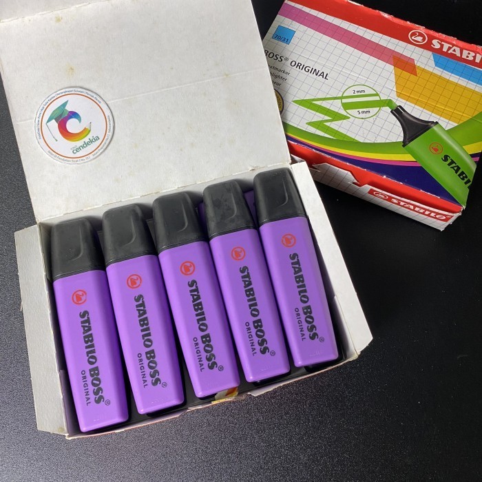 

Highlighter / Textliner / Stabilo Boss Purple / Ungu