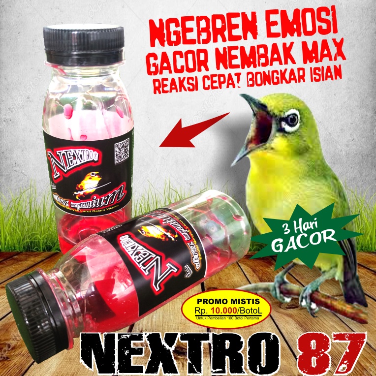 Clearance sale PROMO Nextro 87 Metabolis Pleci  Burung Pleci Instan Gacor  Pleci  Dextro87  Voltage